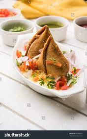 Samosa with Sev and Dahi 