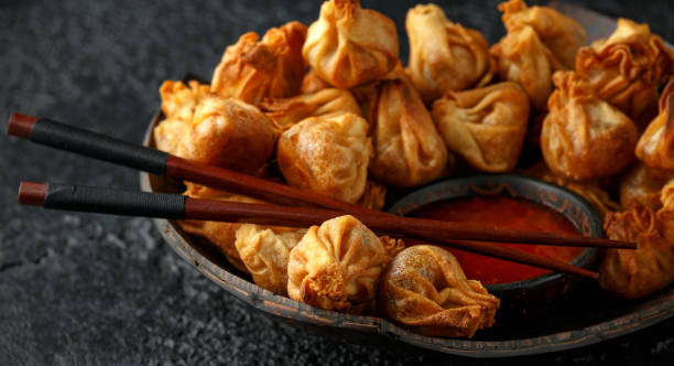 Fried mix. Veg. Momos 
